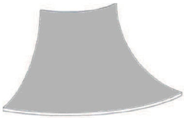 fusione in alluminio 1/4 di sfera per camere bianche