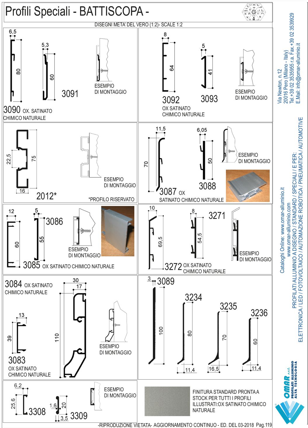 catalogo battiscopa in alluminio