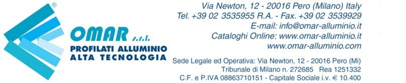 Omar srl: battiscopa in alluminio